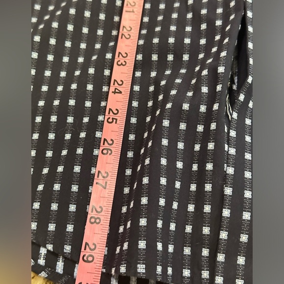 Bugatchi Shaped Fit Large Long Sleeve Shirt - Blue Squares Pattern - Picture 9 of 9